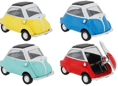 Mașinuță din metal Goki - BMW Isetta, asortiment