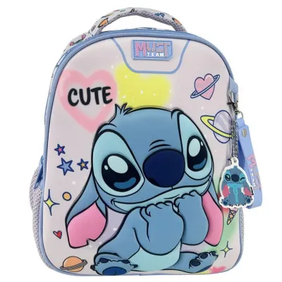 Ghiozdan cu 2 compartimente, Diakakis, Must Team, Disney Stitch