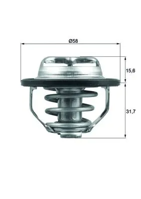 Termostat Lichid Racire (82 C) Potrivit Alfa Romeo 159, Brera, Spider; Cadillac Bls; Chevrolet Alero, Captiva, Cobalt, Equinox, Hhr, Malibu, Vectra; Fiat Croma; Opel Antara a 1.8-2.8 06.00