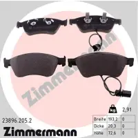 Set placute frana, frana disc ZIMMERMANN 23896.205.2