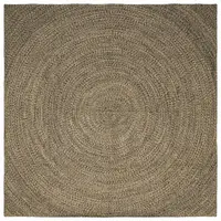 vidaXL Covor de zonă Natural și Negru 200 x 200 cm Iută