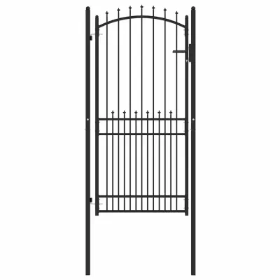 vidaXL Poartă de gard cu țepi EMMEN 100 x 200 cm