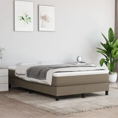 vidaXL Saltea cu arcuri buzunar, fermitate medie, gri taupe, 120x200x20 cm, textil