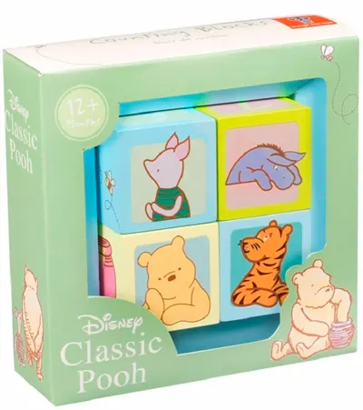 Cuburi din lemn Orange Tree Toys - Winnie the Pooh