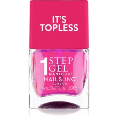 Nails Inc. It’s Topless lac de unghii sub forma de gel pentru un efect de lunga durata culoare Thea 14 ml