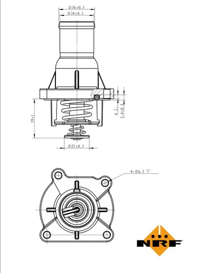 Termostat sistem racire (92 C, in carcasa) potrivit FIAT STILO; OPEL ASTRA H, ASTRA H GTC, CORSA D, CORSA E, MERIVA A, ZAFIRA B, ZAFIRA B MINIVAN; SAAB 9-5 1.6 1.6CNG 03.05