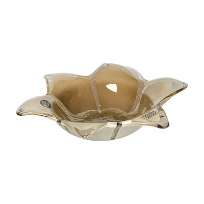 Bol PUNTE GRIGIO, 25x7 cm, sticla Murano
