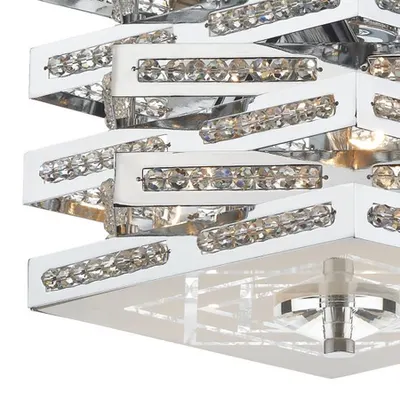 Lampa suspendata Cube 3 Light Pendant Polished Chrome