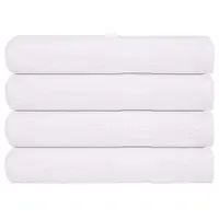 vidaXL Prosoape de saună, FROGN, 4 buc., alb, 80x200 cm, 360 g/m²