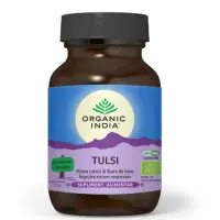 Tulsi (Busuioc Sfânt) Minte Calmă și Îngrijire Sistem Respirator 60 cps ECO | Organic India