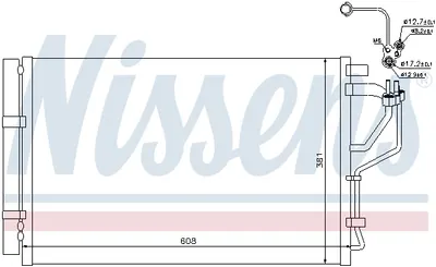 Radiator AC condensator cu uscator potrivit HYUNDAI ELANTRA V, I30; KIA CEE D, CERATO III, PRO CEE D 1.4-2.0 09.10
