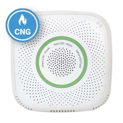 Senzor detector de gaz natural comprimat Shelly Gas CNG, Wireless, Alarma 70 dB, Notificari aplicatie
