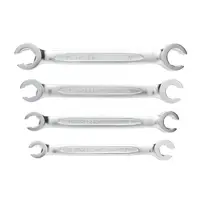 set dublu de chei cu capatul deschis, 4 bucati, 8-17 mm