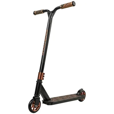 SPORTNOW Trotinetă Acrobatică pentru Trucuri Trotinetă Freestyle cu Rulmenți ABEC-9 Roți 120 mm Rotație 360° pentru Skatepark Auriu | Aosom Romania