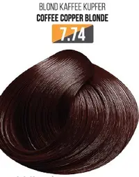 Vopsea Profesionala Fara Amoniac EVOQUE USA, Nuanta 7.74 COFFEE COPPER BLONDE - Cu Ulei de Argan si 12 Aminoacizi, 100 ml - Evoque