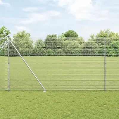vidaXL Gard de sârmă sudată cu țepi 50 x 1,6 m Oțel Galvanizat Plasă