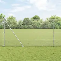 vidaXL Gard de sârmă sudată cu țepi 50 x 1,6 m Oțel Galvanizat Plasă