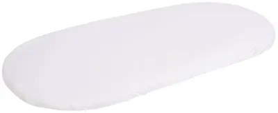 Cearșaf pentru pătuț Sensillo - Alb, 90 х 40 cm