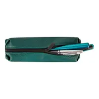 Penar tip etui, 1 fermoar, Herlitz Origami, verde inchis