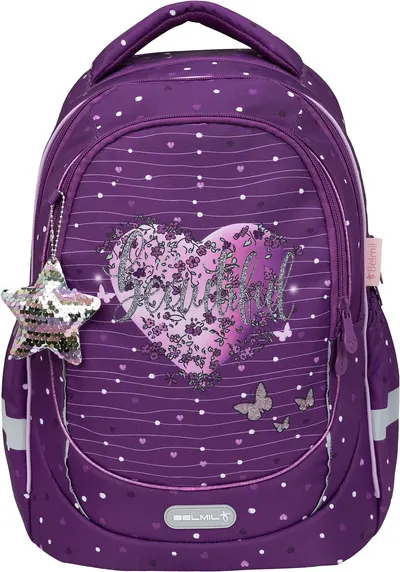 Ghiozdan cu bază rigidă Belmil Leisure Plus - Starry Love