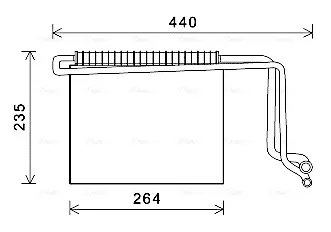 Evaporator aer conditionat potrivit MERCEDES VIANO (W639), VITO MIXTO (W639), VITO (W639) 2.0D-3.7 09.03
