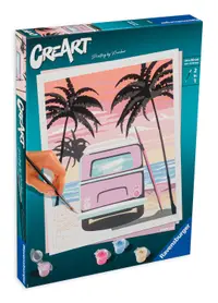 Set de pictură pe număr Ravensburger CreArt - Viața de plajă
