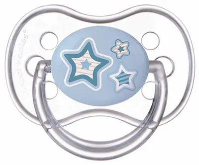 Suzeta din silicon Canpol Newborn Baby, simetrica - 6-18 luni, stea