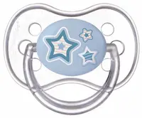 Suzeta din silicon Canpol Newborn Baby, simetrica - 6-18 luni, stea