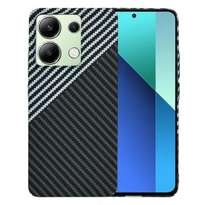Husa pentru Xiaomi Redmi Note 13 4G, Techsuit, Carbonite FiberShell, Neagra Gri