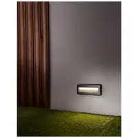 Lampa trepte PULSAR Inchis Gray ABS, AC Driver Included LED 4 Wat 320Lm 3000K or 4000K, 220-220 Volt 50Hz Beam 38 degrees -IP54