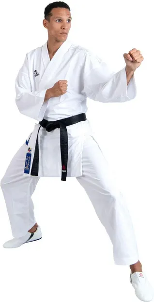 Karate-Gi "Premium Kumite", aprobat WKF, Hayashi, Alb, 185cm
