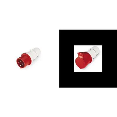 Pachet Conectare Industriala Puternica: Fisa si Priza Mobila Scame 32A 3P+E 6H IP44 (380-415V)