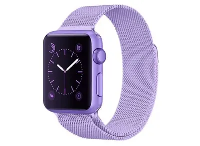 Curea pentru Apple Watch, Milanese Loop, Stainless Steel, Lavander - 44/45/46/49 mm Engros