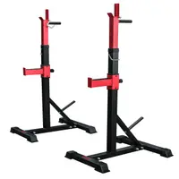Squat Rack, Negru/Rosu, Lukadora