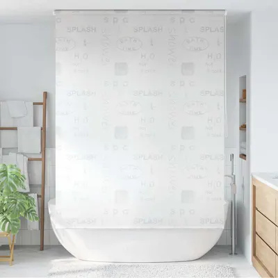 vidaXL Roletă perdea de duș 140x240 cm Imprimeu Splash