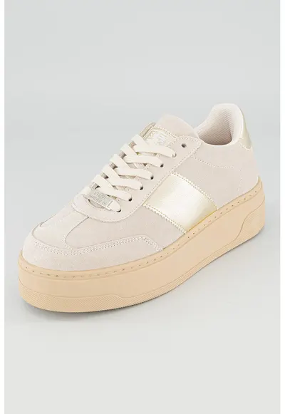 Pantofi sport Moxy low-cut cu platforma - Crem