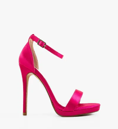 Sandale cu toc Cassie Fuchsia