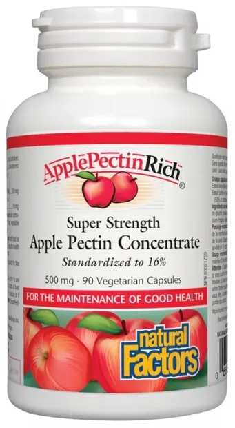 Apple Pectin Concentrate, 500 mg, 90 capsule, Natural Factors