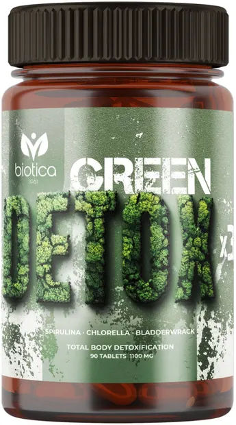 Green Detox х 3, 1100 mg, 90 tablete, Biotica 1961