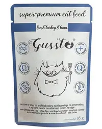 GUSSTO Cat Fresh Turkey&Tuna CARNE PROASPĂTĂ DE CURCAN CU TON 85 g