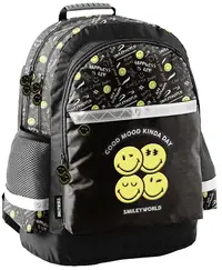 Ghiozdan școlar Paso Smiley - Varianta 1, cu 3 compartimente