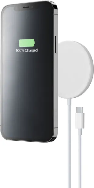 Încărcător wireless Cellularline - Mag, MagSafe, 7.5W, alb