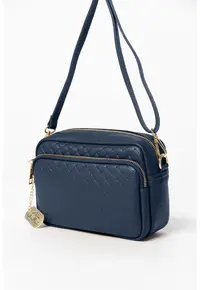Geanta crossbody de piele Tabita - Albastru oceanic