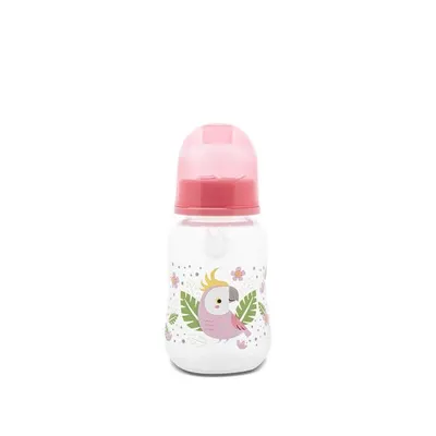 Biberon cu capac Lorelli Shell Pink 0 luni+ 125 ml