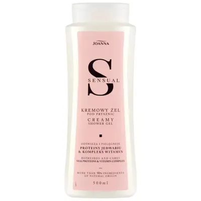 Gel crema de dus cu Proteine de matase si vitamine Sensual, Joanna | 500 ml