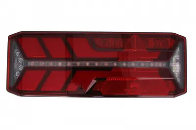 Stop spate dreapta ECOLED III (LED, 24V, cu intermitent, cu far de ceata, marsarier, cu stop, lumina de parcare, reflector triunghiular, indicator dinamic, conector: AMP 7PIN)
