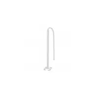 Snap-on movable column - 1 compartiment 2 sides - inaltime 2 m - aluminiu body - PVC capacs - alb finish