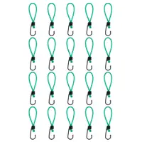 Gossi corzi elastice cu carlige, 20 buc., 15 cm