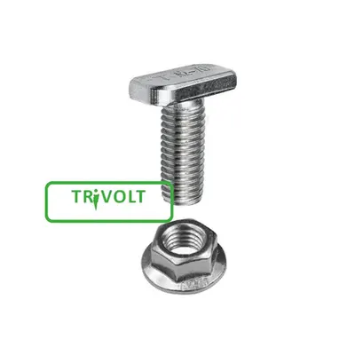 Surub tip T M10 cu piulita autoblocanta