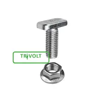 Surub tip T M10 cu piulita autoblocanta